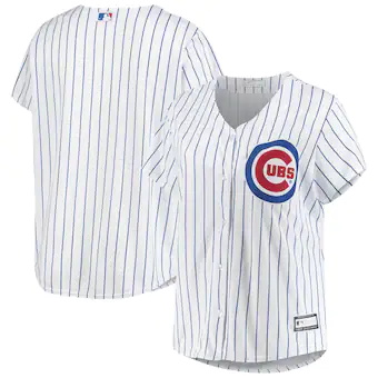 womens white chicago cubs plus size sanitized replica team 